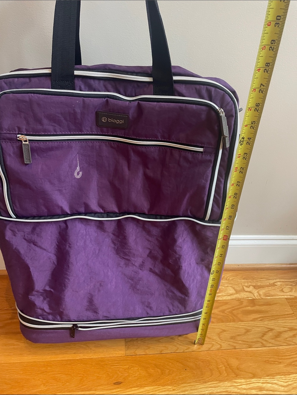 Biagi Zip Sak Boost Max PurpleTravel Tote with Multiple Compartments (ol3)